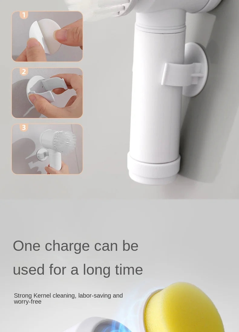 Brosse de nettoyage électrique multifonctionnelle